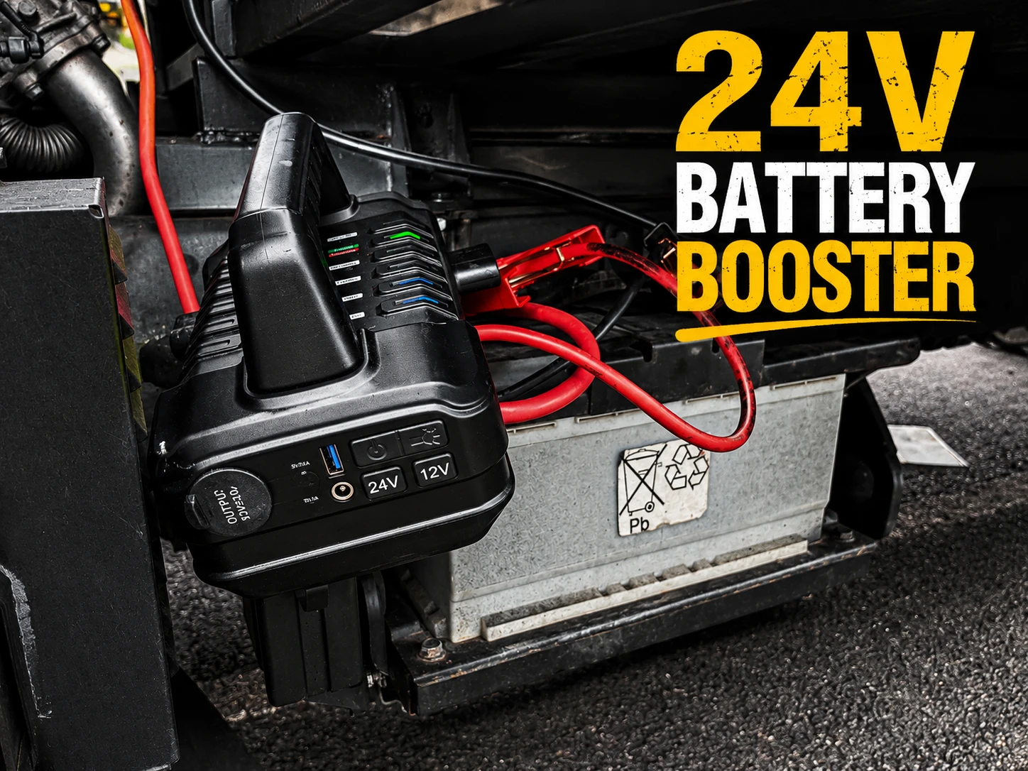 24V battery booster Sheffield van jump start support